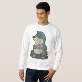 Seezunge mit Donut Sweatshirt (Vorne ganz)