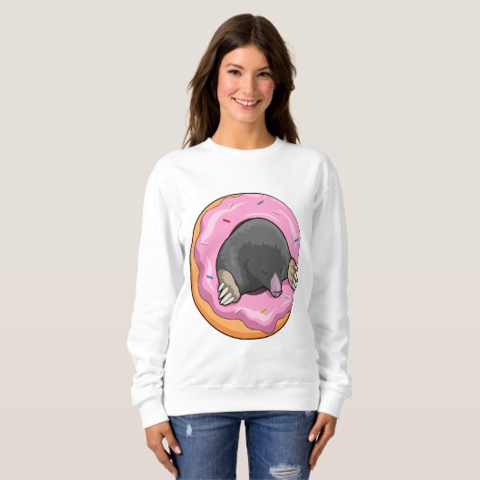 Seezunge mit Donut Sweatshirt (Vorne ganz)