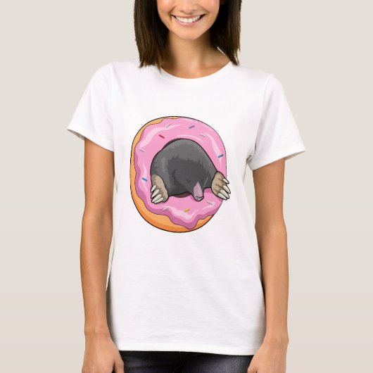 Seezunge mit Donut T-Shirt (Vorderseite)
