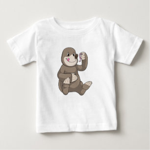 Seezunge mit Erdwurm Baby T-shirt