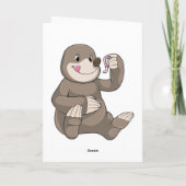 Seezunge mit Erdwurm Karte (Rückseite)