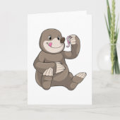 Seezunge mit Erdwurm Karte (Vorderseite)