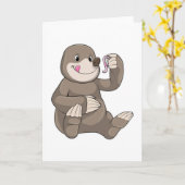 Seezunge mit Erdwurm Karte (Gelbe Blume)