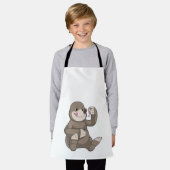 Seezunge mit Erdwurm Schürze (Getragen)