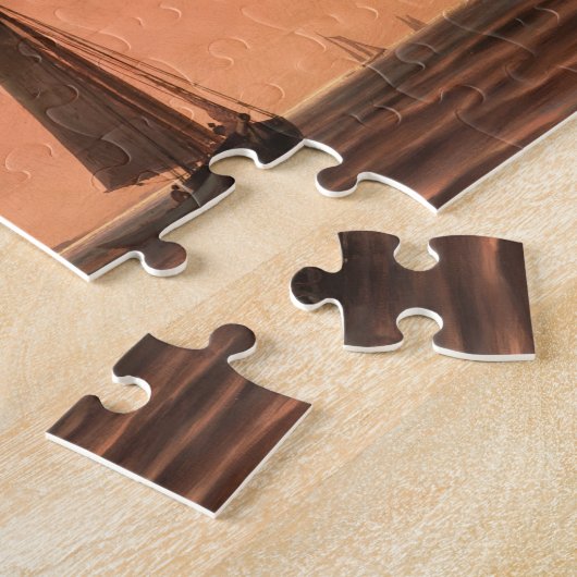 Seezunge mit Schiffspuzzle Puzzle (Seite)