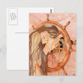 Seezunge Postkarte verloren (Vorne/Hinten)