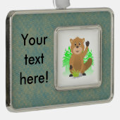 Seezunge Rahmen-Ornament Silber (Rechts)