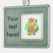 Seezunge Rahmen-Ornament Silber (Links)