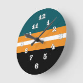 Seezunge Runde Wanduhr (Winkel)