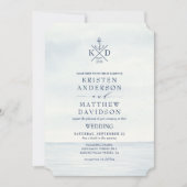 Seezungenhochzeit des Nautischen Ankermonographen Einladung (Vorderseite)