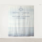 Seezungenhochzeit des Nautischen Ankermonographen Wandteppich (Vorderseite)