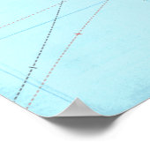 Seezungenkarte Poster (Ecke)