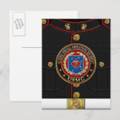 Seezungenregelung (MSOR) [3D] Postkarte (Vorne/Hinten)
