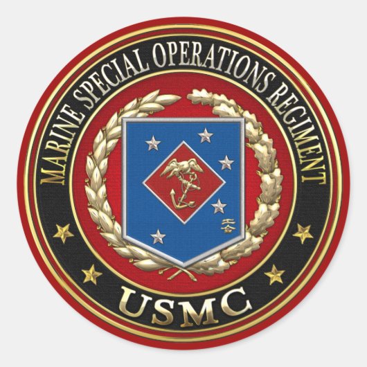 Seezungenregelung (MSOR) [3D] Runder Aufkleber (Vorderseite)