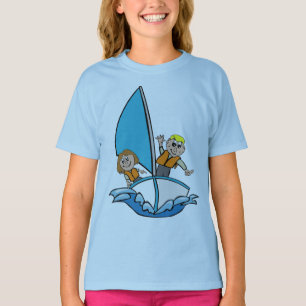 Segel-Abenteuer T-Shirt für Mädchen - Kleine Segle