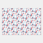 Segel-, Anker- und Walmuster Geschenkpapier Set (Vorderseite)