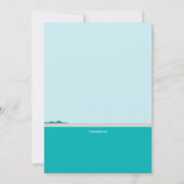 Segel auf dem See Einladung (Rückseite)