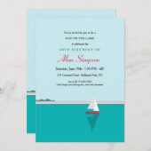 Segel auf dem See Einladung (Vorne/Hinten)