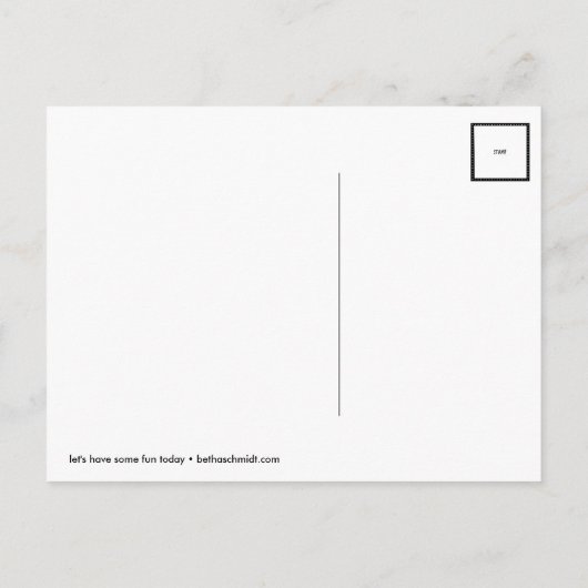 Segel auf Postkarte (Rückseite)