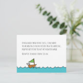 Segel auf Postkarte (Stehend Vorderseite)