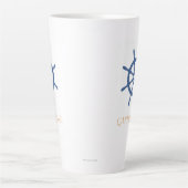Segel Away Nautical Beach Personalisiert Ship Helm Milchtasse (Vorderseite)
