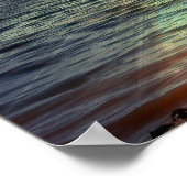 Segel bei Sonnenuntergang Poster (Ecke)