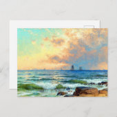 Segel bei Sunset von Alfred Thompson Bricher Postkarte (Vorne/Hinten)
