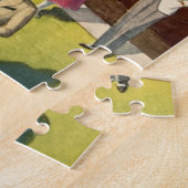 Segel-Bewegungsboots-Vintages antikes See Puzzle (Seite)