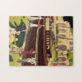 Segel-Bewegungsboots-Vintages antikes See Puzzle (Horizontal)