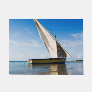 Segel-Boot und Muschel Mosambik, Benguerra Fußmatte
