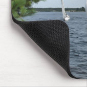 Segel-Boote auf dem St Lawrence Mousepad (Ecke)