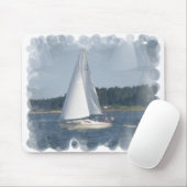 Segel-Boots-Blasen-Mausunterlage Mousepad (Mit Mouse)