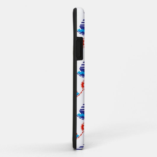 Segel-Boots-Muster Case-Mate iPhone Hülle (Hinten/Rechts)