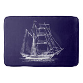 Segel   boots-Schiffs der Badematte SeeSegelboot (Vorderseite)