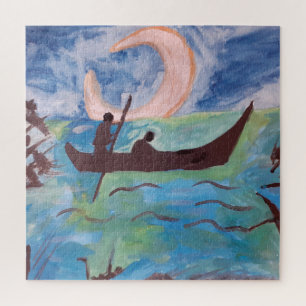 Segel by Moonlight Jigsaw Puzzle