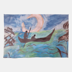 Segel by Moonlight Teetuch Geschirrtuch