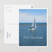 Segel Cleveland Postkarte (Vorne/Hinten)