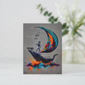 Segel Deinen Eigenen Sturm Postkarte (Stehend Vorderseite)