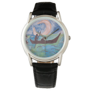 Segel durch Mondlicht Armbanduhr