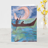 Segel durch Mondlicht Karte (Gelbe Blume)