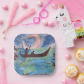 Segel durch Mondlicht Pappteller (Party)