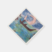 Segel durch Mondlichtpapier Serviette (Ecke)