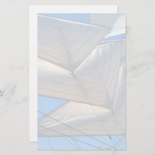 Segel eines Segelschiffs Briefpapier (Vorne/Hinten)