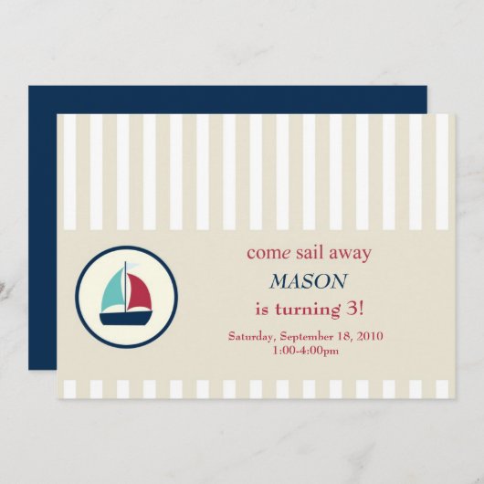 Segel Einladung (Vorne/Hinten)