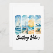 Segel - Fühlen Sie sich wie im Ozean Einladung (Vorne/Hinten)