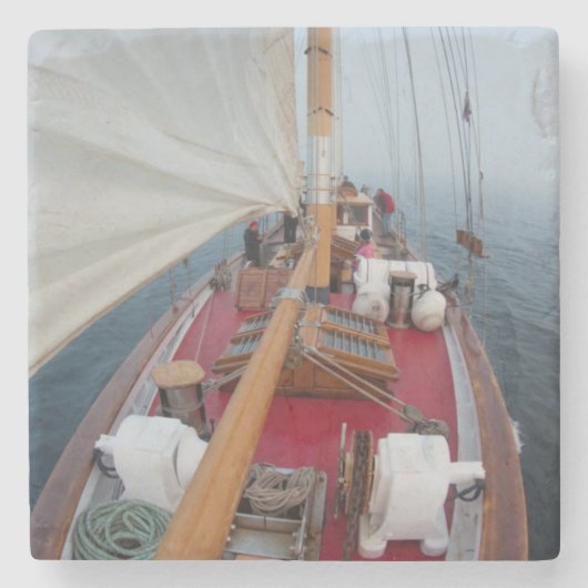 Segel-Grenzpass Steinuntersetzer (Vorderseite)