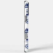 Segel Illustration Muster Navy Blue+White Case-Mate iPhone Hülle (Rückseite / Rechts)