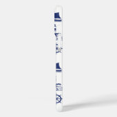 Segel Illustration Muster Navy Blue+White Case-Mate iPhone Hülle (Rückseite / Links)
