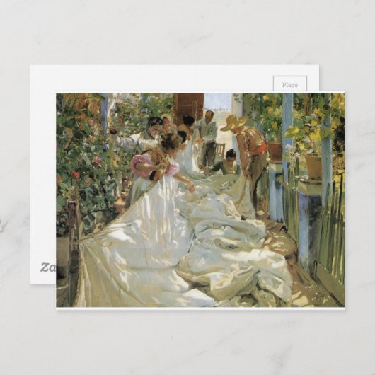 Segel - Joaquín Sorolla y Bastida Postkarte (Vorne/Hinten)