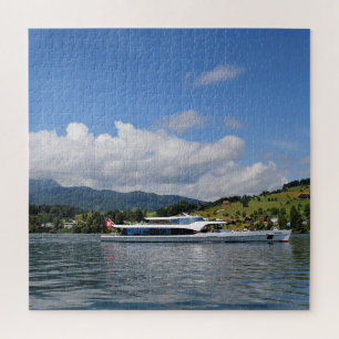 Segel Lake Lucerne Schweiz - 20x20 - 676 Stk. Puzzle